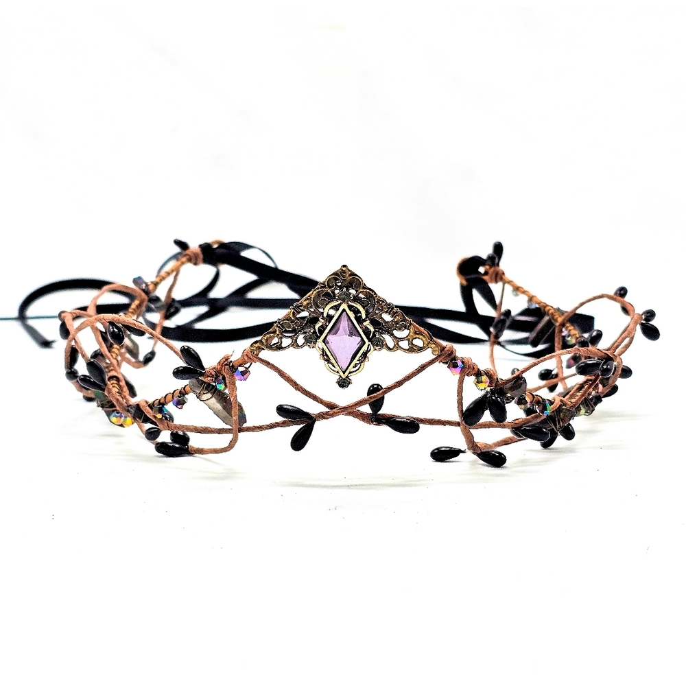 👸👑🌹MOSTORY Handmade Gothic Crystal Crown Headpiece!🌹👑👸